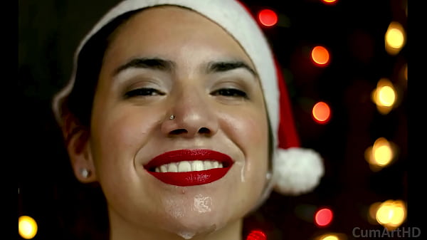 Merry Christmas Holiday blowjob and_facial Bonus photo session