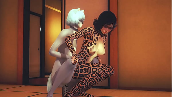 Furry Hentai - Gepard Girl & Tanuki thumbnail