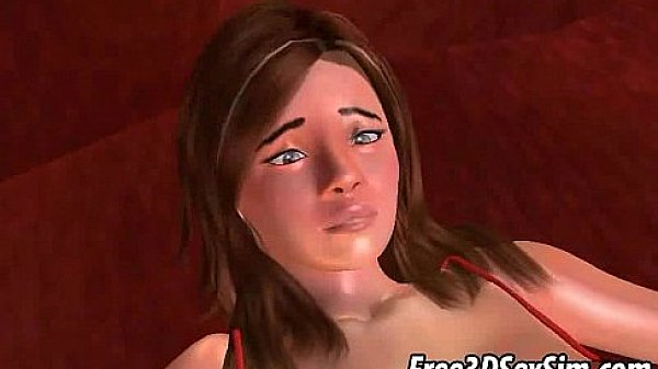 Hot 3D brunette gets fucked hard by an ebony stud 