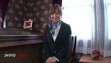 Horny Hikaru Shiina Gives Nasty Asian BJ Before Hardcore Threesome Action