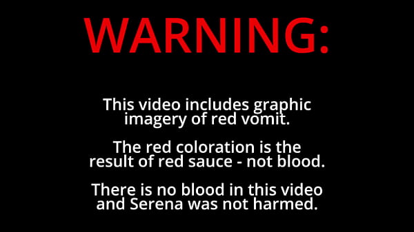Red puke from deep throat practice 2nd camera