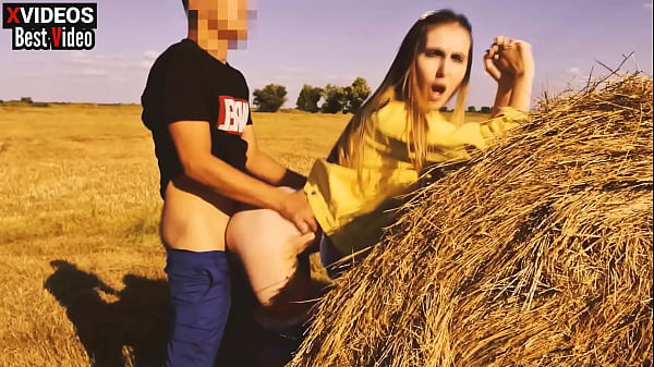 The Stepson Took His Stepmother To Nature And Fucked Her Well On A Haystack. thumbnail
