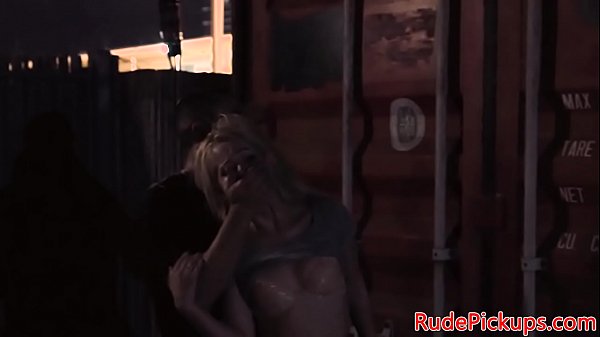 Stranded teen facialized in public by a_dom