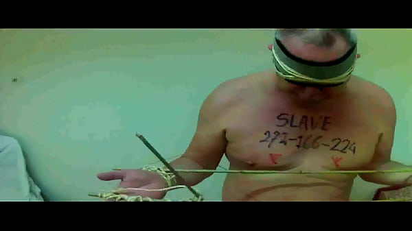 bondage with bamboo sticks and deepthroat 