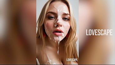 Blonde cum brutal blowbang &ndash; gagging until she breaks 