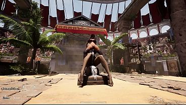 Lara croft explores a tomb but something goes wrong