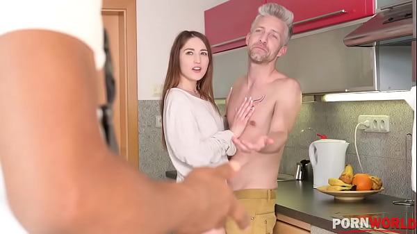 Slutty latvian girl fucked by her boyfriend than dp'ed with moving crew gp1890