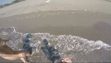 Beach Day With Goddess Sexydea &ndash; Lucky Guy Oils & Worships My Big Booty! thumbnail