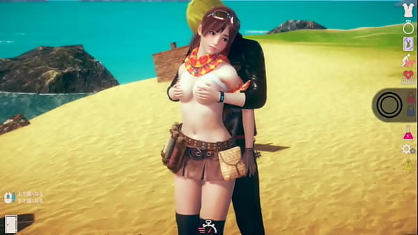 【エロゲー ai〇女プレイ動画】巨乳行商人シャンのおっぱい揉んで手コキフェラ奉仕してもらってからのエッチ！3dcgエロアニメ動画【ヘンタイゲーム】