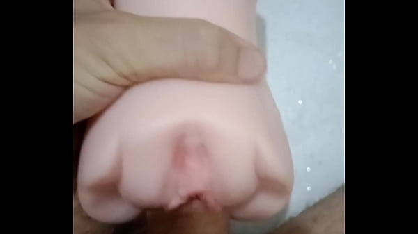 Fucking a toy pussy!!