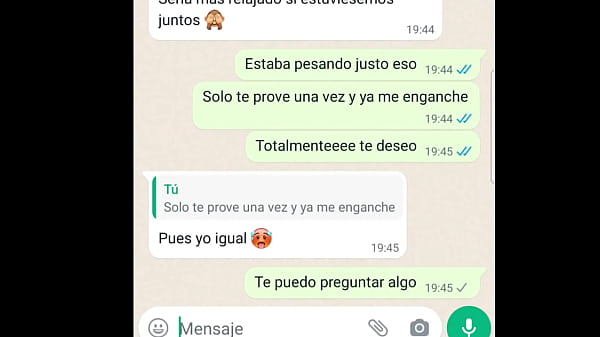 Hablando con minovia despues de cojer