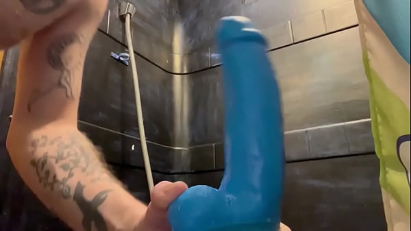 Play MP4 - Taking toy cock all the way down his throat