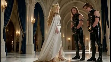 Nonton Hot Ai Fantasy - Pink Haired Beauty Worshipped By Dominant Elf Princess thumbnail