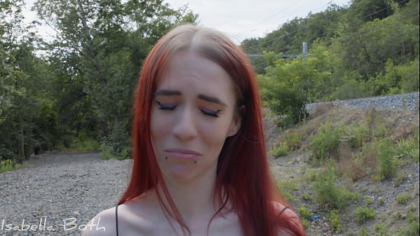 Play MP4 - Blowjob and piss play with weird redhead girl I found while trainspotting