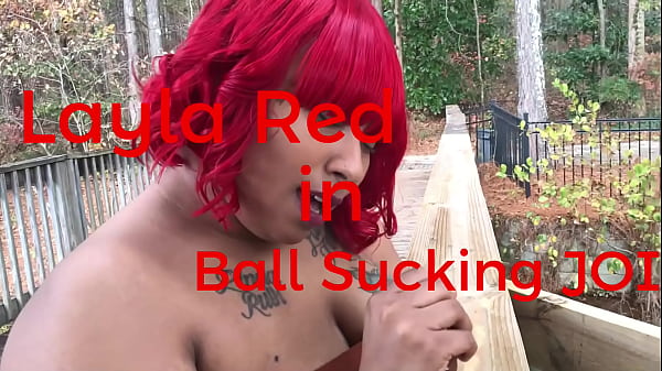 Play MP4 - Ball sucking JOI outdoors