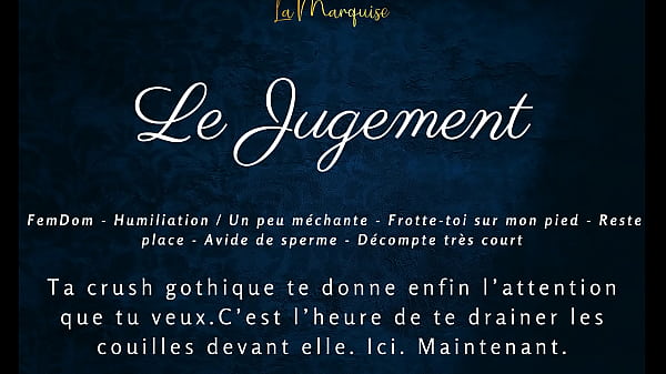 Play MP4 - Le Jugement - French JOI Goth gf