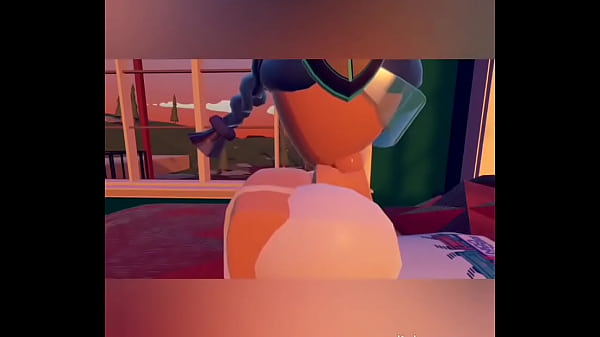 RecRoom Bunny Deepthroats and Rides Cock 