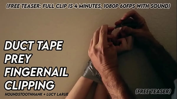 Duct tape prey fingernail clipping