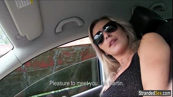 Busty teen Alena sucks_strangers cock for a free ride