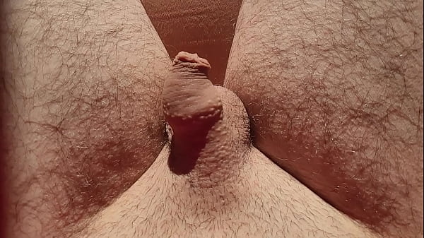 Edging from flaccid and playing with precum, natural light  