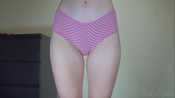 Play MP4 - Sexy school girl with hairy pussy tries on cotton panties