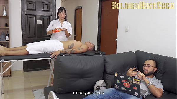 Play MP4 - My best friend and I ask for a massage at home&comma; but the masseuse slut wants to feel 2 cocks in her tight pussy&excl;