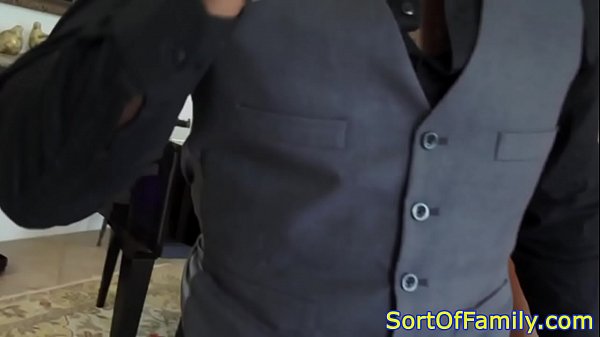 Stepteen amateur riding older black dick 