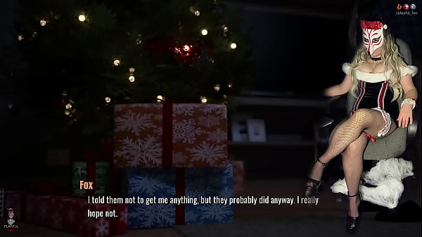 Happy new year special gift form playful fox 