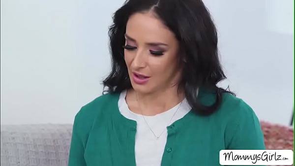 Busty milf stepmom is surprised to know that her client is her big tits cougar kissed and pussy licked the teen in 69 style