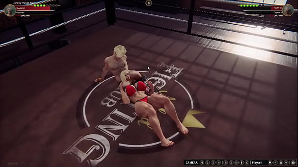 Johnny Walker_Black VS Lifeguard Melissa Naked Fighter 3D