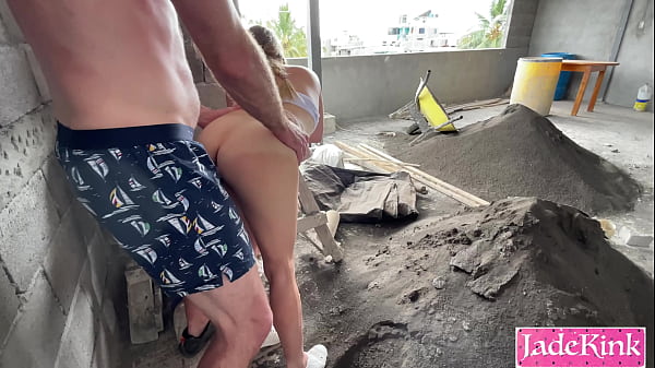 Sneaky sex with daddy on a construction site big ass pov