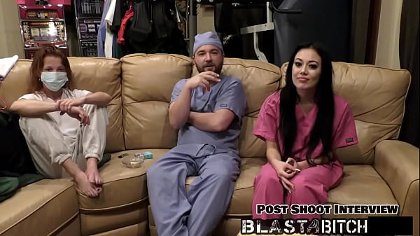 Blaire celeste gives two blowjobs before getting blasted with cum 