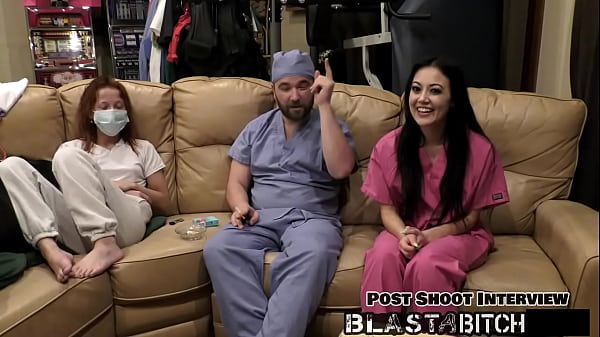 Blaire celeste gives two blowjobs before getting blasted with cum 