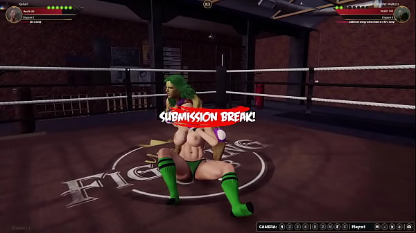 Kallan vs jennifer nf3d female mma combat ring