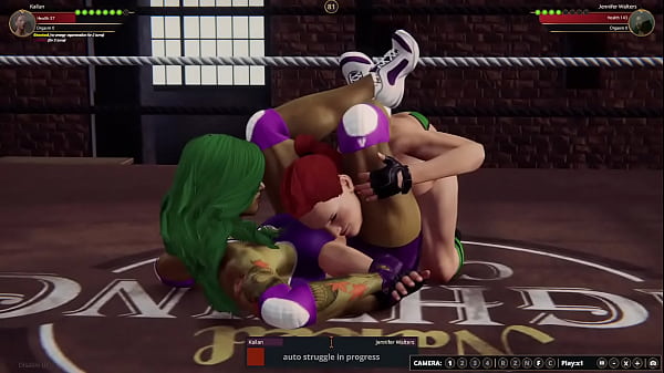 Kallan vs jennifer nf3d female mma combat ring 