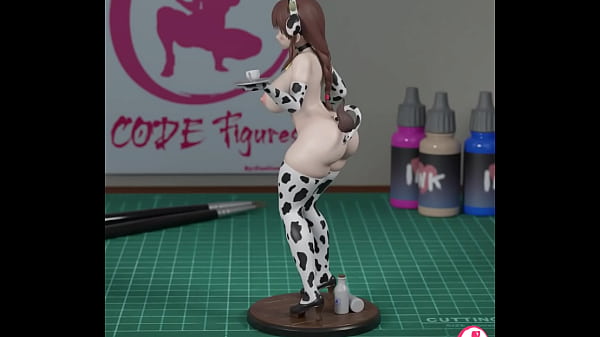 Figure 3d cow woman stl