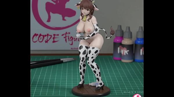 Figure 3d cow woman stl 