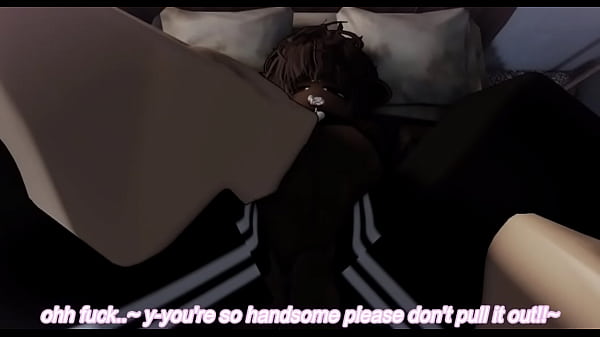 Cheating cow femboy has his first shoot with a BWC in Roblox and gets addicted 