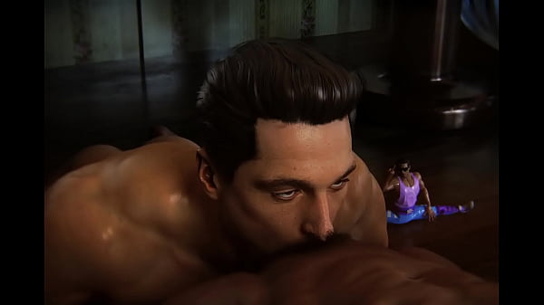 johnny cage gives a blowjob animation