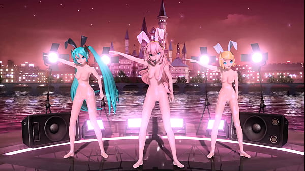 Hatsune_Miku RinLuka Pomp and Circumstances Project diva Nude Mod Full_Nude Bunny costume