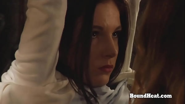 Busty big boobs lesbian mistress fingering herself and orgasms