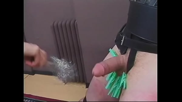 Mature dominatrix Mistress Scarlett pours hot_wax on_dude s balls and_cock