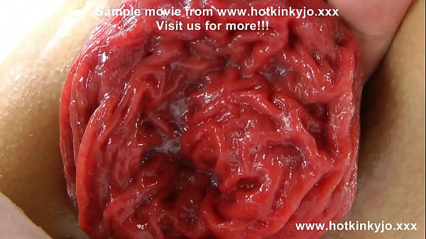 Play MP4 - Hotkinkyjo swallow huge centaur dildo with her anal hole & prolapse