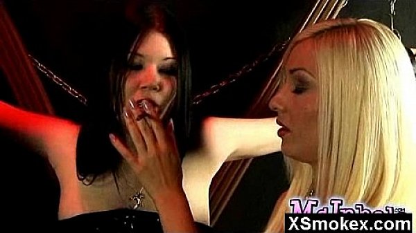 Enchanting smoking mature pounded 