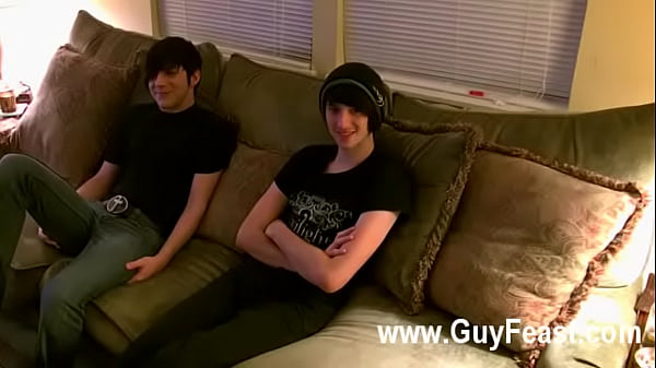 Sexy gay He'_s evidently pretty nervous so they embark off doing a lot