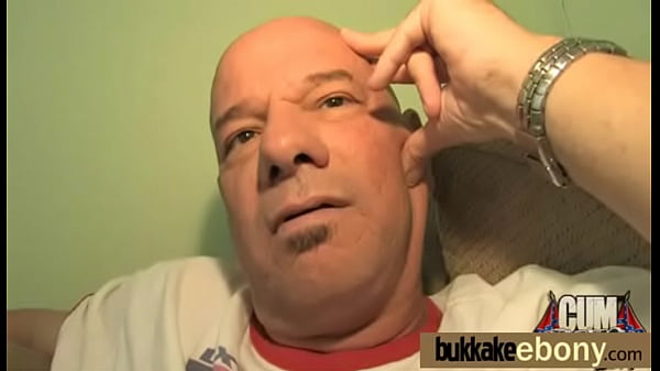 Nasty ebony_interracial bukkake 25