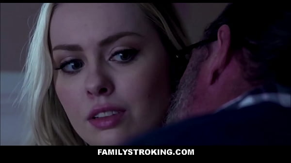 FamilyStroking - Cute Tiny Blonde Teen Step Niece Family Fucked By Creepy Step Uncle In Her Bedroom 