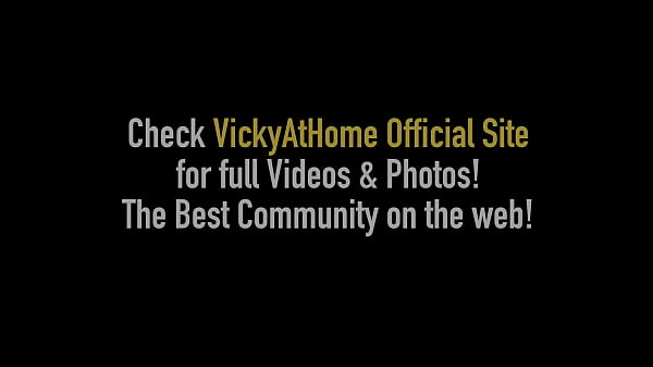 Vicky vette plays with her tits and sucks a cock wearing a tiny thong