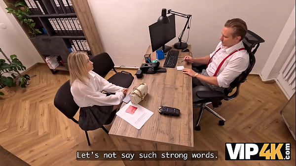 Vip4k tight pussy instead of money hot sex with lily blossom in office 