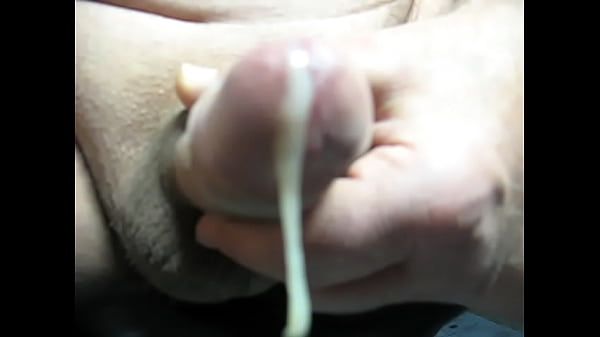 Grandpa Hottang69 #065 mature 66 year old Grandpa wanking his small shaved uncut cock using his foreskin to squirt sticky cum closeup 